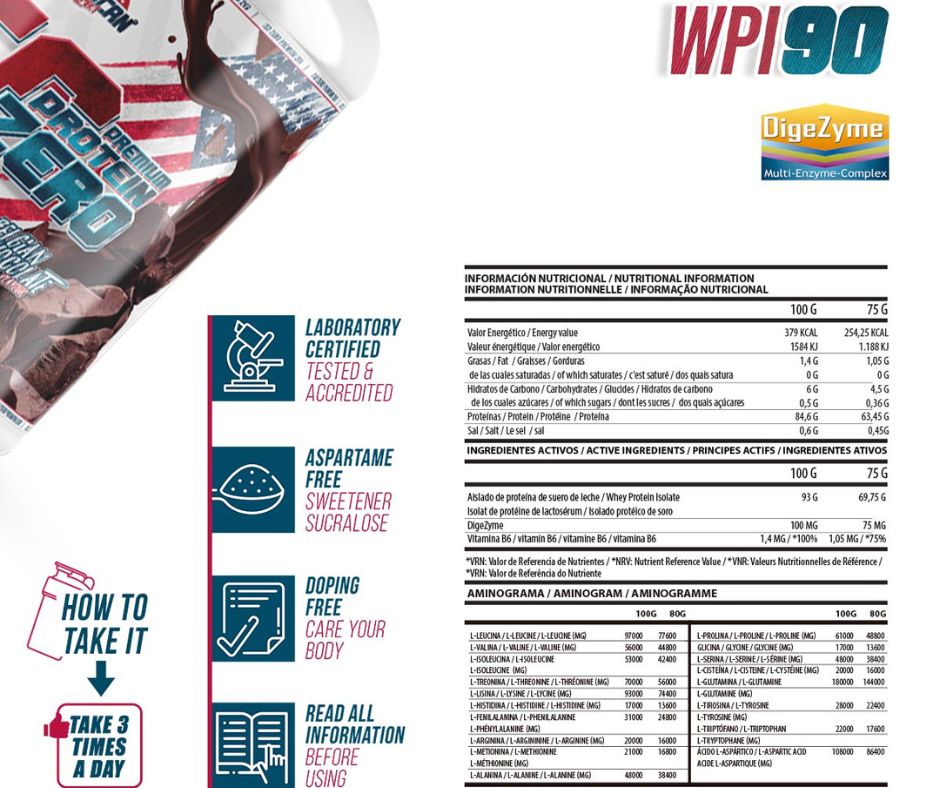 Proteine isolate Americane Premium IsoZero WPI90 900g