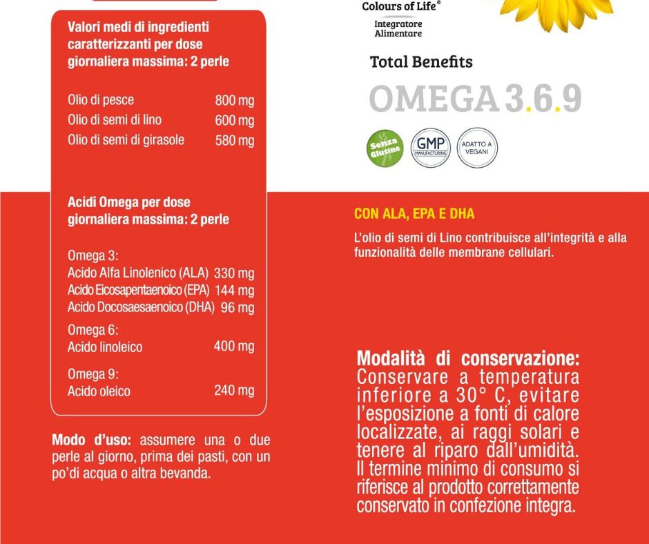 Omega 3-6-9 Total Benefits 60 perle
